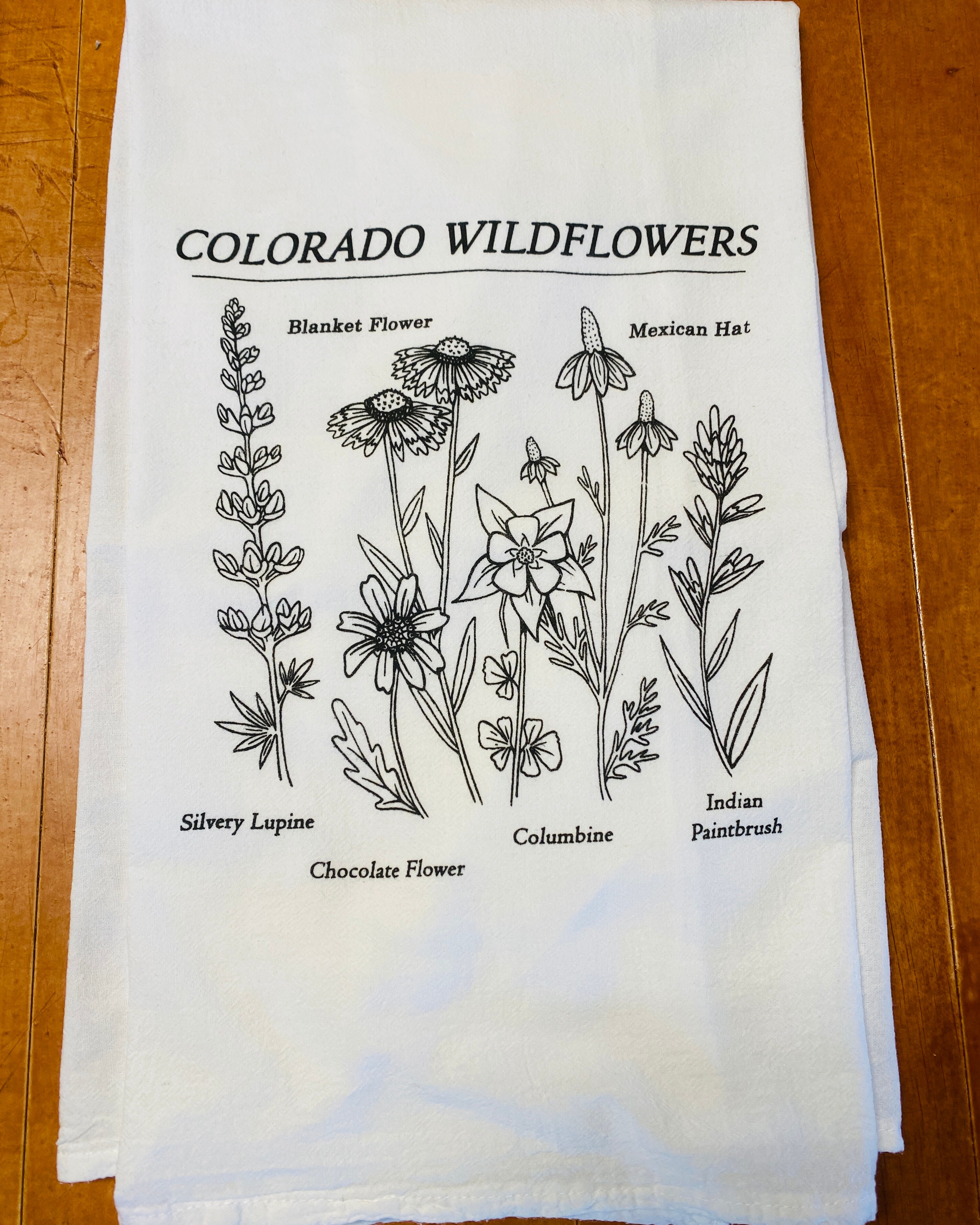 Colorado Wildflower Hand Towel